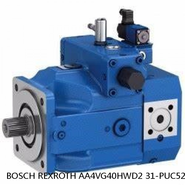 AA4VG40HWD2 31-PUC52F045D-S BOSCH REXROTH A4VG Variable Displacement Pumps #1 image